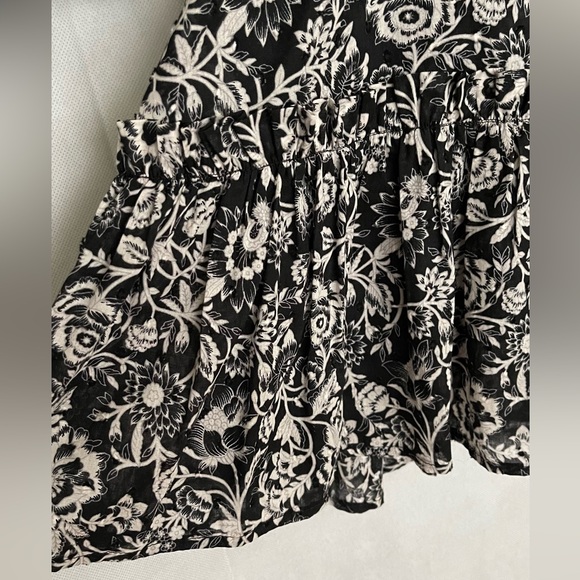 Olivaceous floral Party Cottagecore mini dress Cowgirls Office Coquette Western - Picture 4 of 7